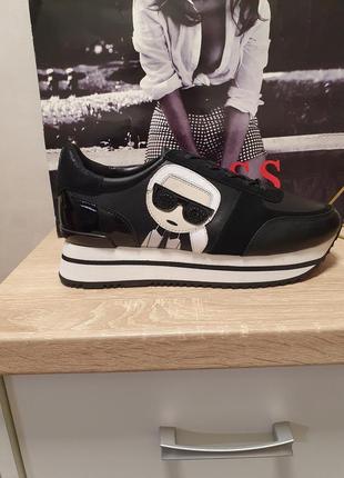 Кожаные кроссовки karl lagerfeld 36-36.5, 37-37.5,размера оригинал6 фото