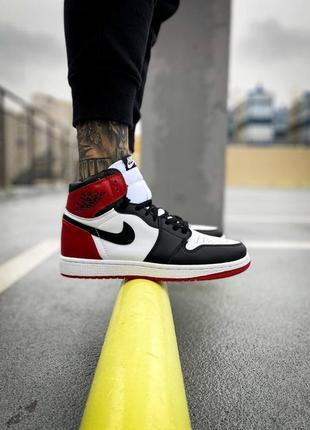 Кросівки nike air jordan 1 retro high og white black red royal