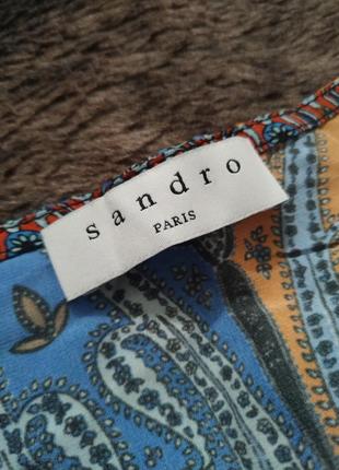 Sandro paris нежное платье шелк.9 фото