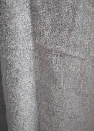 Палантин шарф стального цвета pashmina original однотонный2 фото