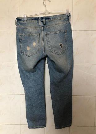 Рваные джинсы с дырками zara2 фото