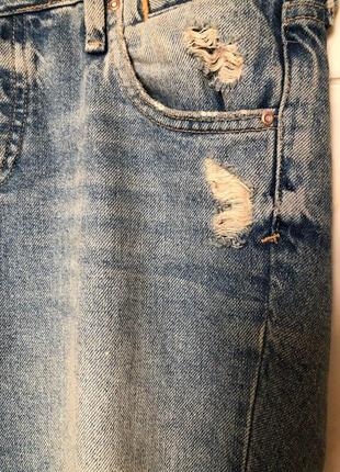 Рваные джинсы с дырками zara3 фото