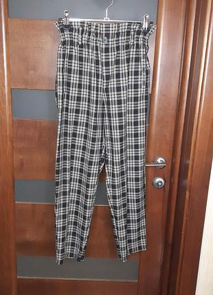 Фірмові, стильні штани zara (підліткові)р-р152-164. клітка.