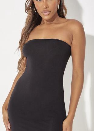 Чорне трикотажне плаття s від prettylittlething