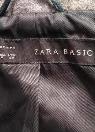 Пальто с шерстью двубортное, zara.9 фото