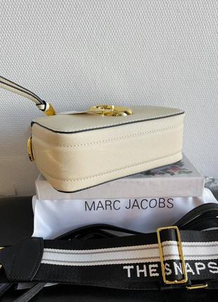 Marc jacobs light beige брендовий бежева шикарна жіноча сумочка розкішна бежева сумка бренд6 фото