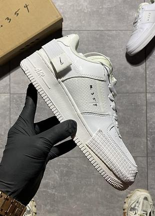 Кросівки найк еір форс nike air force shoe lace tops total white.