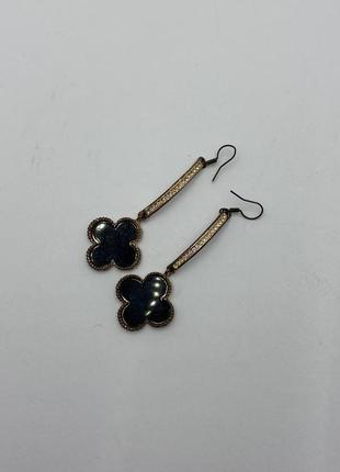 Сережки у стилі van cleef 3