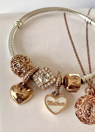 Pandora шарм rose gold
