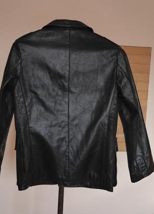 Куртка шкіряна чорна на розмір 50-52 olуdav3 фото