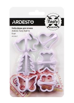 Набор форм для печенья ardesto tasty baking 6 шт. лиловый (ar2308lp)