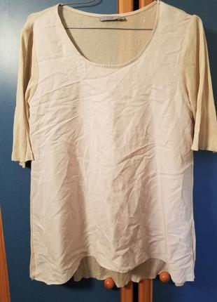 Блузка cos шелк-хлопок.