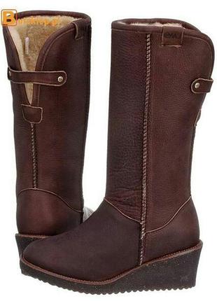 Теплые сапоги emu australia sandon wedge boots3 фото