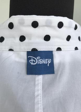Очаровательная белая рубашка блуза disney c minnie mouse микки маус4 фото