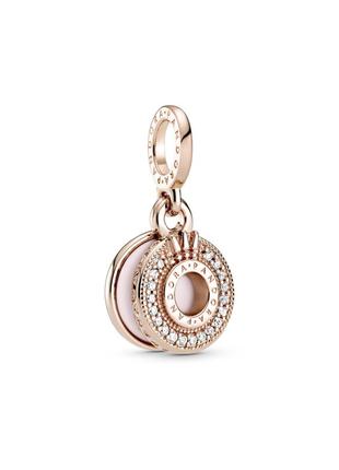 Шарм пандора розовое золото круг монограмма с логотипом и камнями камешками новый с биркой серебро проба 925 789055c017 фото