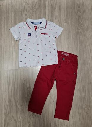 Костюм нарядный, поло, брючки