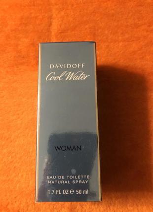 Женские оригинальные духи davidoff cool water,50ml.