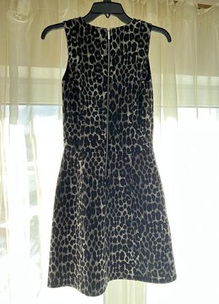 Платье новое michael kors с леопардовым принтом, xs1 фото