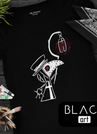 Футболка з малюнком "чумний лікар"