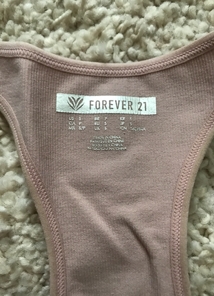 Бежева спортивна майка forever 213 фото