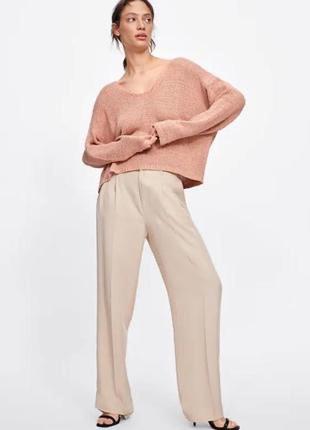 Zara легкий бавовняний oversize светр, джемпер світшот у складі коттон10 фото