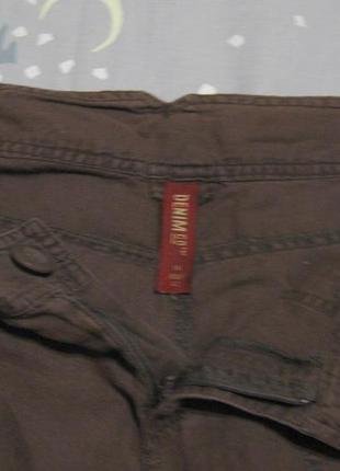 Крутые фирменные короткие женские шорты 2 в 1 лен denim co разм 504 фото