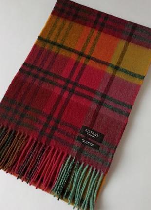 Шерстяной шарф kiltone ,100% шерсть ягненка  шотландия