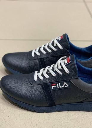 Кожаные кроссовки fila