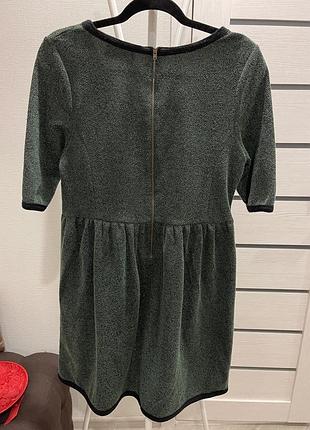 Зелене щільне теплу сукню ganni 2