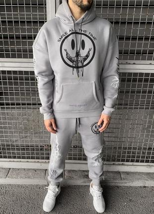 Спортивний костюм оверсайз на флісі люкс якості