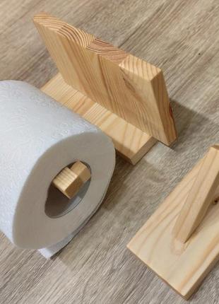 Держатель для туалетной бумаги с полкой и вешалка для полотенца