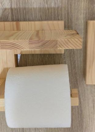 Держатель для туалетной бумаги с полкой и вешалка для полотенца