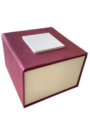 Коробка для наручных часов подарочная футляр шкатулка бордовая ( код: ibw028ko )
