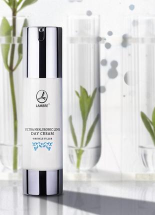 Крем дневной для заполнения морщин ultra hyaluronic line airless с гиалуронкой франция 50мл