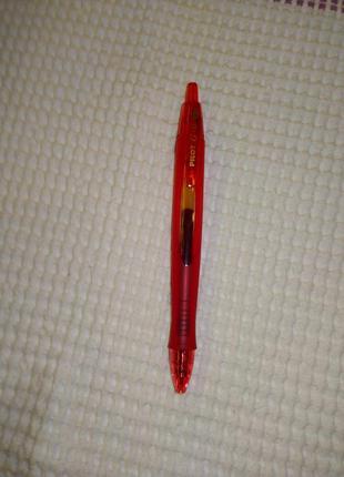 Ручка гелевая  pilot g6 gel pen  red красная  + блокнот + два стержня3 фото