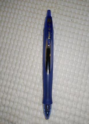 Ручка гелевая pilot g6 gel pen blue синяя + блокнот + два стержня3 фото