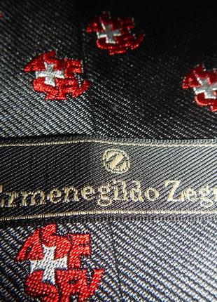 Шелковый галстук премиум класса ermenegildo zegna 100% шелк6 фото