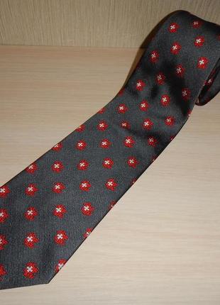 Шовкова краватка преміум класу ermenegildo zegna 100% шовк