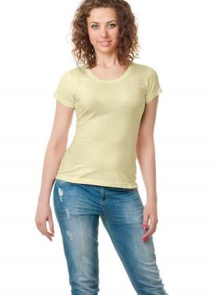 Жіноча футболка однотонна - бежева
