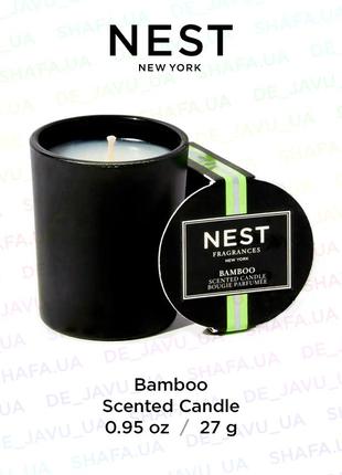 Ароматизированная свеча nest bamboo scented candle аромасвеча цветочный аромат1 фото