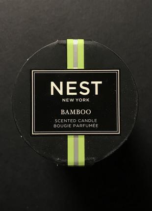 Ароматизированная свеча nest bamboo scented candle аромасвеча цветочный аромат2 фото