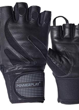 Перчатки для фитнеса и тяжелой атлетики powerplay 1064 черные xl1 фото