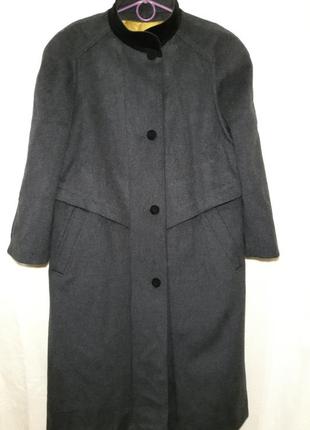 72% лана женское вовняне, шерстяное пальто.длинное, демисезонное, осеннее, теплое1 фото