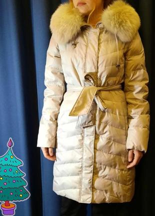 Крутое зимнее пальто-пуховик6 фото