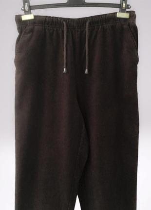Укорочені завужені вельветові штани на резинці бренду amalina5 фото