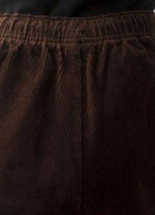 Укорочені завужені вельветові штани на резинці бренду amalina8 фото