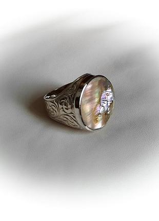 🫧 19 размер кольцо серебро гелиотис перстень натуральный