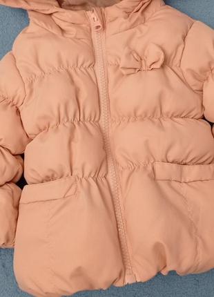 Курточка рожева дутик на 3-6 міс