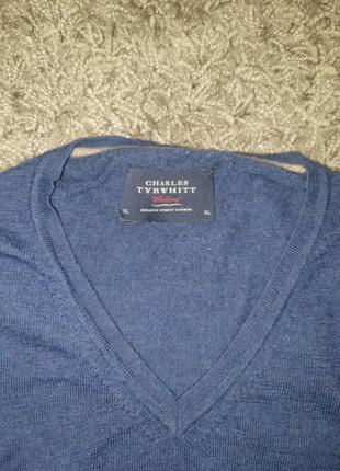 Свитер,  пуловер мужской charles tyrwhitt, шерсть мериноса,  xl3 фото