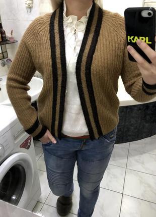 Jbc belgium стильний в'язаний нюдовый кардиган, смужки , люрекс3 фото